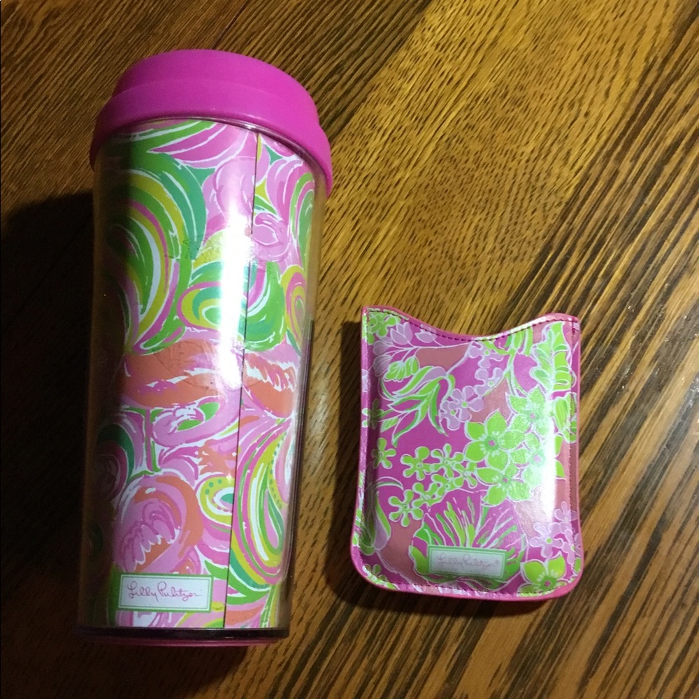 LILLY PULITZER travel & business card holder NEW